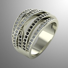 bague n10 bijoux or luxe gemme brillant imprimable argent diamant saphir bijou anneaux 3d platine rubis accessoire mode 3d print model - Mito3D