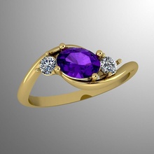 ring n28 jewelry gold luxury gem shining printable silver brilliant diamond sapphire jewel rings 3d diamant brillant platinum ruby accessory fashion 3d print model - Mito3D