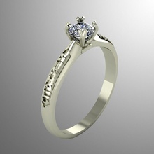 ring n3 jewelry gold fashion rings printable gem diamond beauty silver platinum prototyping wedding engagement jewel sapphire gems precious shining 3d print model - Mito3D