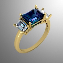 Ring n34 Schmuck Gold Luxus Juwel leuchtenden druckbar Silber brillant Diamant Saphir Ringe 3d Platin Rubin Zubehörteil Mode 3d print model - Mito3D