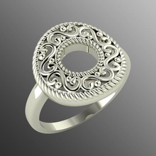 yüzük n48 takı değerli altın mücevher gümüş yazdırılabilir parlak elmas düğün moda parmak sterlin safir çap yüzükler yakut 3d print model - Mito3D