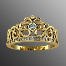 ring n49 schmuck gold leuchtenden mode 3djewels 3djewellery 3dring ringe druckbar sterling juwel diamant modern engagement disjunkt brillant 3d print model - Mito3D