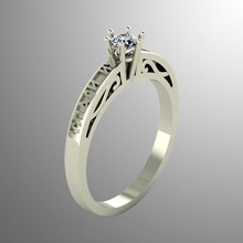anillo n4 joyería joya oro lujo brillante imprimible plata diamante zafiro anillos 3d Diamante platino rubí accesorio Moda 3d print model - Mito3D
