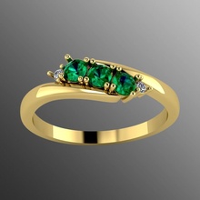 anillo n51 joyería joya precioso oro plata imprimible brillante diamante boda moda dedo libra esterlina zafiro anillos rubí platino 3d print model - Mito3D