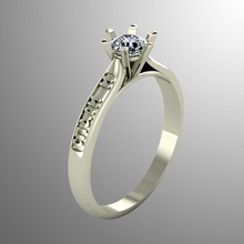 Ring n5 Schmuck Gold Luxus Juwel leuchtenden druckbar Silber brillant Diamant Saphir Ringe 3d Platin Rubin Zubehörteil Mode 3d print model - Mito3D