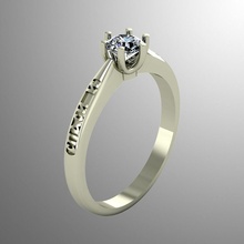 bague n6 bijoux or luxe gemme brillant imprimable argent diamant saphir bijou anneaux 3d platine rubis accessoire mode 3d print model - Mito3D