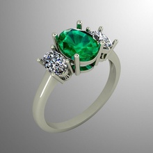 anello n 24 gioielli oro anelli stampabile gemma diamante bellezza argento disco di platino prototipazione matrimonio fidanzamento gioiello zaffiro gemme preziosi moda diamanti 3d print model - Mito3D