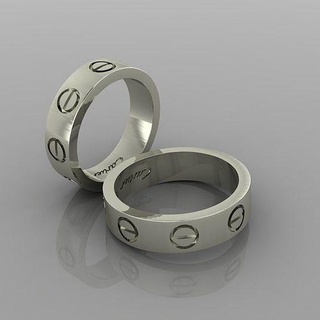 Ring Nagel Schraube 54 Diamant Schmuck Ringe Gold Silber Engagement Hochzeit Mode Weiß brillant engagem Solitär druckbar 3d print model - Mito3D