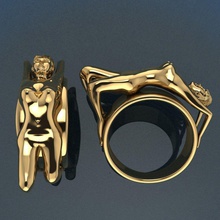 ring new 40 jewelry gold fashion beauty diamond wedding jewel jewellery rings 3d print model - Mito3D