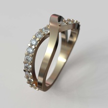 ring obr 216 luxury jewelry gold design diamond engagement gem jewel jewellery platinum printable fashion beauty silver woman rings 3d print model - Mito3D