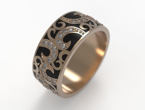 ring obr 226 luxury jewelry gold design diamond engagement gem jewel jewellery platinum printable fashion beauty silver woman rings 3d print model - Mito3D