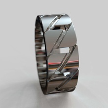 anillo obr 268 diamante moda joyería joya anillos boda brillante canalla diseño compromiso oro platino imprimible plata 3d print model - Mito3D