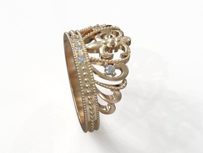 ring obr 27 luxury jewelry gold design diamond engagement gem jewel jewellery platinum printable fashion beauty silver woman rings 3d print model - Mito3D