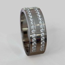 anillo de obr 293 la joyería diamante moda los anillos boda brillante cad diseño el compromiso gem oro joya platino imprimible plata y belleza 3d print model - Mito3D