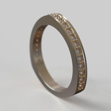 anillo de obr 313 la joyería diamante moda los anillos boda brillante cad diseño el compromiso gem oro joya platino imprimible plata 3d print model - Mito3D