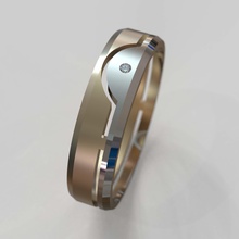 anillo de obr 314 la joyería diamante moda los anillos boda brillante cad diseño el compromiso gem oro joya platino imprimible plata 3d print model - Mito3D