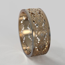 bague obr 319 bijoux en diamant anneau de mode l'anneau anneaux mariage brillant cad la conception le l'engagement gem or joyau platine imprimable les d'argent beauté 3d print model - Mito3D
