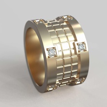 anel obr 322 jóias de diamante da forma anéis casamento brilhantes o cad design engajamento gem ouro jóia platina printable prata moda beleza 3d print model - Mito3D