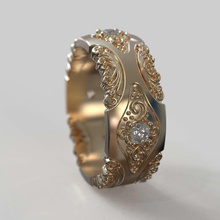 ring obr 330 jewelry diamond fashion rings wedding brilliant cad design engagement gem gold jewel jewellery platinum printable silver beauty 3d print model - Mito3D