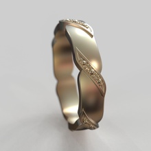 ring obr 337 Schmuck Diamant-ring Mode-ring Ringe Hochzeit genial cad design diamond engagement gem gold Juwel Platin bedruckbar ist Silber Mode 3d print model - Mito3D