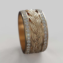 ring obr 348 jewelry diamond fashion rings wedding brilliant cad design engagement gem gold jewel jewellery platinum printable silver beauty 3d print model - Mito3D