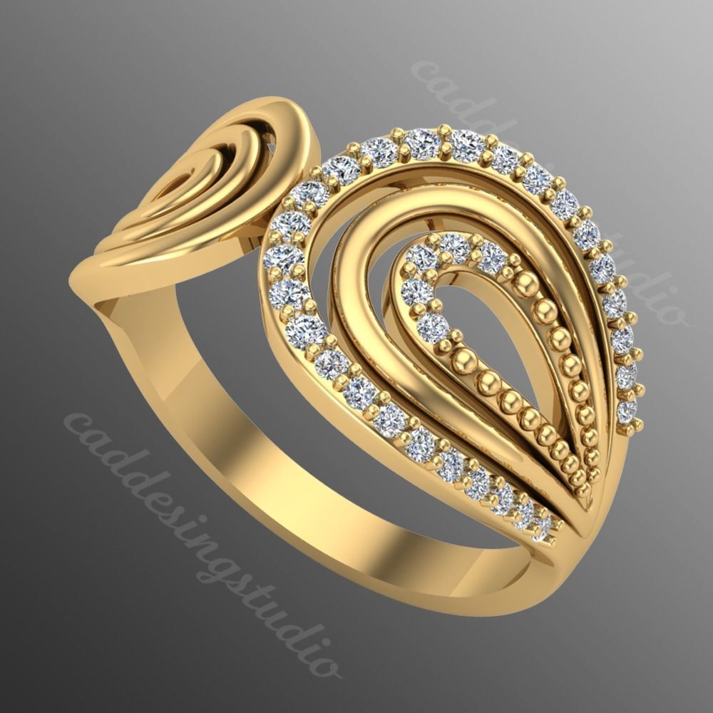 ring od146 schmuck wertvoll gold juwel silber druckbar brillant diamant hochzeit mode finger sterling saphir ringe rubin 3D print model - Mito3D