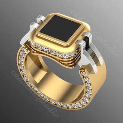 ring od255 jewelry gold 3d 3djewels 3djewellery 3dring rings jewel jewellery diamond modern engagement silver engagem 3djewel sterling gem printable 3djewelry 3d print model - Mito3D