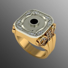 ring od 117 jewelry gold fashion rings printable gem diamond beauty silver platinum prototyping wedding engagement jewel sapphire gems 3d print model - Mito3D