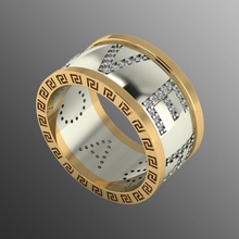 ring od 118 jewelry gold fashion rings printable gem diamond beauty silver platinum prototyping wedding engagement jewel sapphire gems 3d print model - Mito3D