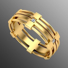 ring od 124 Schmuck gold scheint Hochzeit Luxus Silber weiß Mode-ring Diamant-ring bedruckbar ist Platin gem Ringe 3d print model - Mito3D