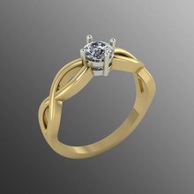 bague od 22 bijoux de l'anneau les anneaux 3d anneau or d'argent le diamant joyau l'engagement en mode engagem beauté saphir ruby imprimable fiançailles rhino 3d print model - Mito3D