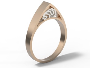ring ornament jewelry gold precious printable rings 3d print model - Mito3D