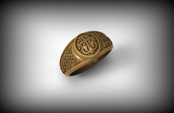 bague ornement 3d pour imprimer le modèle tsl de l'anneau joyau bijoux ladiesrings or d'argent mensring ringwithornament les anneaux 3d print model - Mito3D