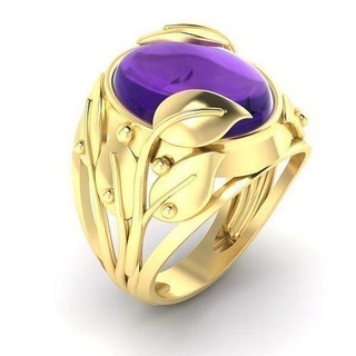 anillo oval cabujón hojas joyería regalo hermoso imprimible diamantes mujer joya anillos 3dm 3ds stl oro alto poligonal libra esterlina retro 3d print model - Mito3D
