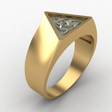 squillare modello gioielleria stampabile platino argento prototipazione oro sterlina gemma uomini cnc macchine stampa anelli 3d print model - Mito3D