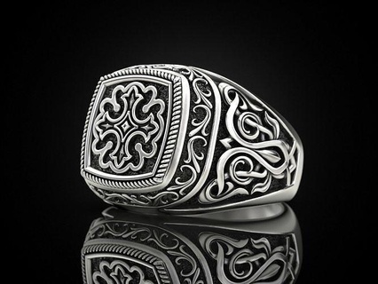 bague motifs noircissement bijoux impression 3dprinted imprimable anneaux conception bijou d'or mode or prototypage argent 3d print model - Mito3D