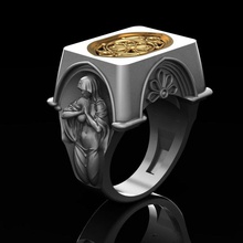 bague pétition bijoux or argent imprimable bijou sterling gemme mode beauté prototypage anneaux 3d print model - Mito3D
