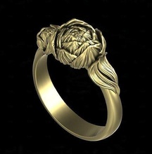 ring pion silver jewelry gold diamond cuban wedding jewellery jewel fashion gem engagem sterling cad beauty rings 3d print model - Mito3D