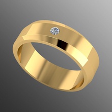 anello pk 23 gioielli oro moda anelli stampabile gemma diamante bellezza argento disco di platino prototipazione matrimonio fidanzamento gioiello zaffiro gemme 3d print model - Mito3D