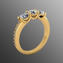 anello pk 9 gioielli oro moda anelli stampabile gemma diamante bellezza argento disco di platino prototipazione matrimonio fidanzamento gioiello zaffiro gemme 3d print model - Mito3D