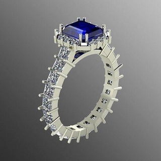 bague pl16 bijoux or mode 3djewels 3djewellery 3dring anneaux bijou diamant moderne engagement argent engagem mariage gemme 3djewelry 3d print model - Mito3D