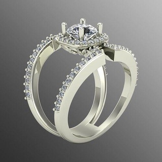 Ring pl36 Schmuck wertvoll Gold Juwel Silber druckbar brillant Diamant Hochzeit Mode Finger Sterling Saphir Ringe Rubin 3d print model - Mito3D