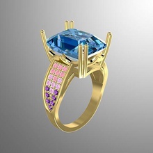 ring pl 1 jewelry luxury engagement shining gem printable silver jewel brilliant diamond fashion sapphire topaz 3d rings 3d print model - Mito3D