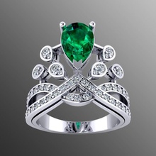 bague pl 22 bijoux de l'anneau le sceau 3d les anneaux or moderne hommes l'homme la mode imprimable d'argent précieux engagem joyau diamant saphir en 3d print model - Mito3D