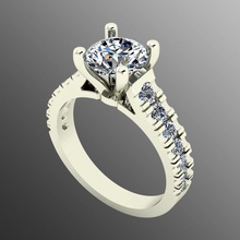 bague pl 40 bijoux or luxe gemme brillant imprimable argent diamant saphir bijou anneaux 3d platine rubis engagement 3d print model - Mito3D