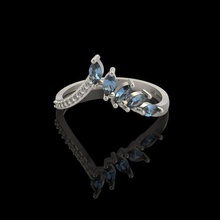 anello con pietre preziose e diamanti gioielli brillante il design di diamante fidanzamento gemma oro gioiello argento in pietra nozze matrimonio anelli 3d print model - Mito3D
