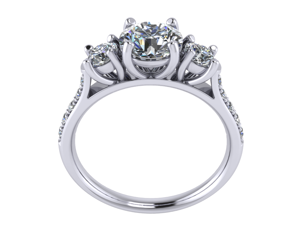 ring princess-fd Schmuck Juwelen cad 3d Modelle Modell Industrie andere Ringe 3D print model - Mito3D