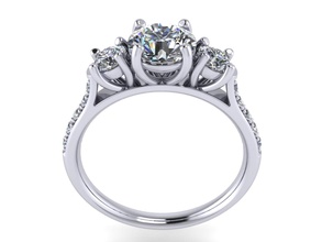 ring princess-fd Schmuck Juwelen cad 3d Modelle Modell Industrie andere Ringe 3d print model - Mito3D