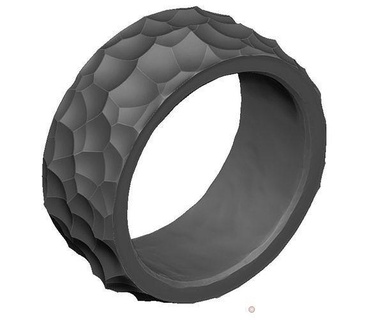 anel imprimível estilizado metal arte Projeto resumo joalheria decorativo criativo moda superfície dura Rocha gelo argolas 3d print model - Mito3D