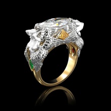 ring der Vorsehung Schmuck diamond Juwel gem cad gold Mode-ring gold-ring engagem genial Diamant-ring bedruckbar ist engagement Mode-Schönheit Stein ruby Saphir diamant Ringe 3d print model - Mito3D